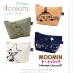 日本正版MOOMIN姆明嚕嚕米亞美小不點聯名帆布包手拿包
